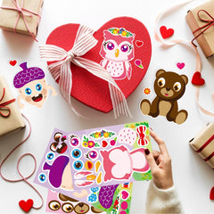 DUJAA Valentine heart sheet supports classroom activities.