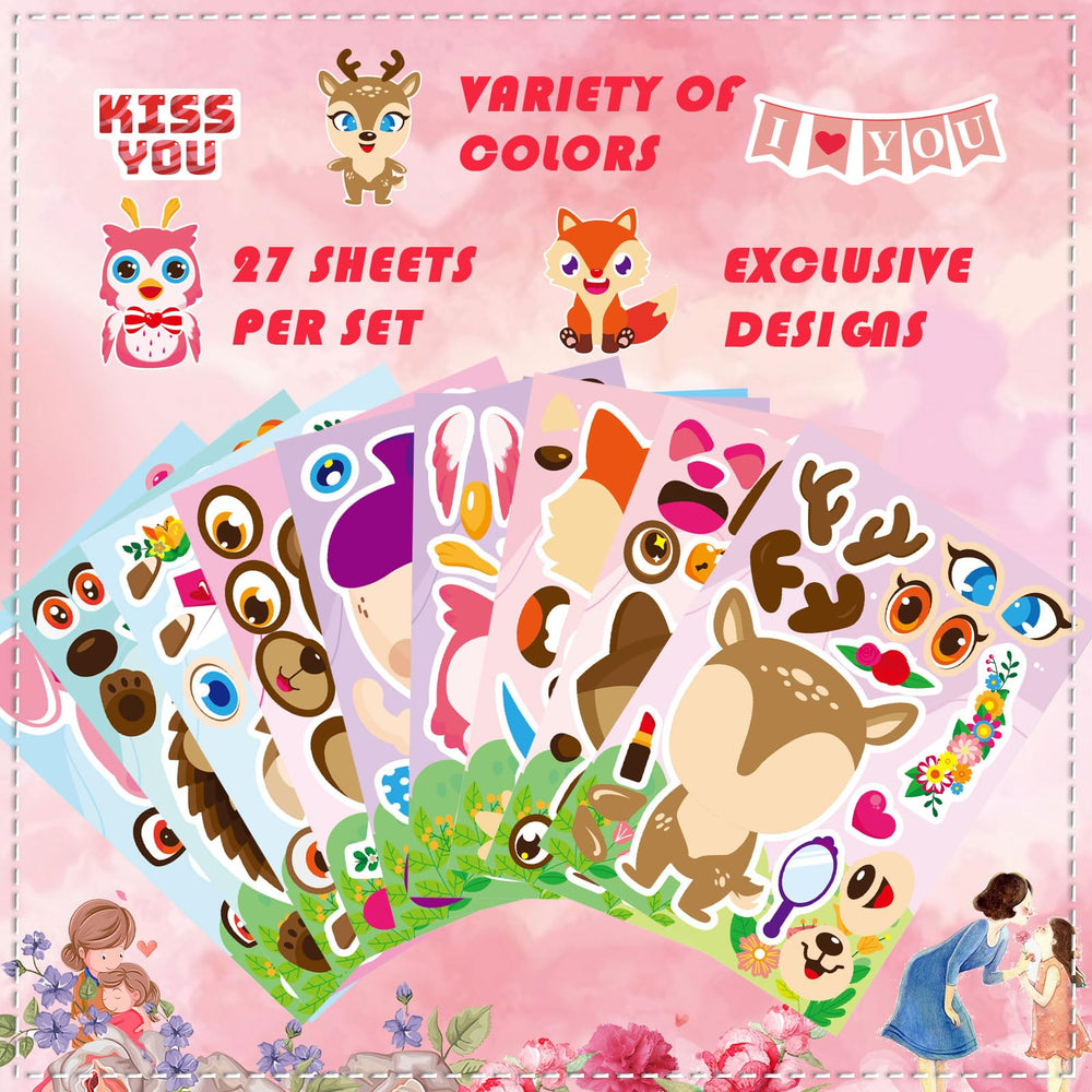 DUJAA Valentine monster design sticker for imaginative play.