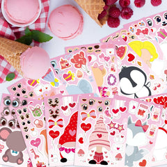 DUJAA angel-design stickers add gentle decoration for valentines.