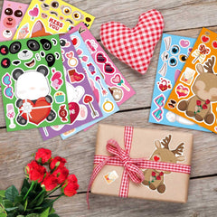 DUJAA valentines dwarf figures stickers for kids, fun for storytelling crafts and party favors.