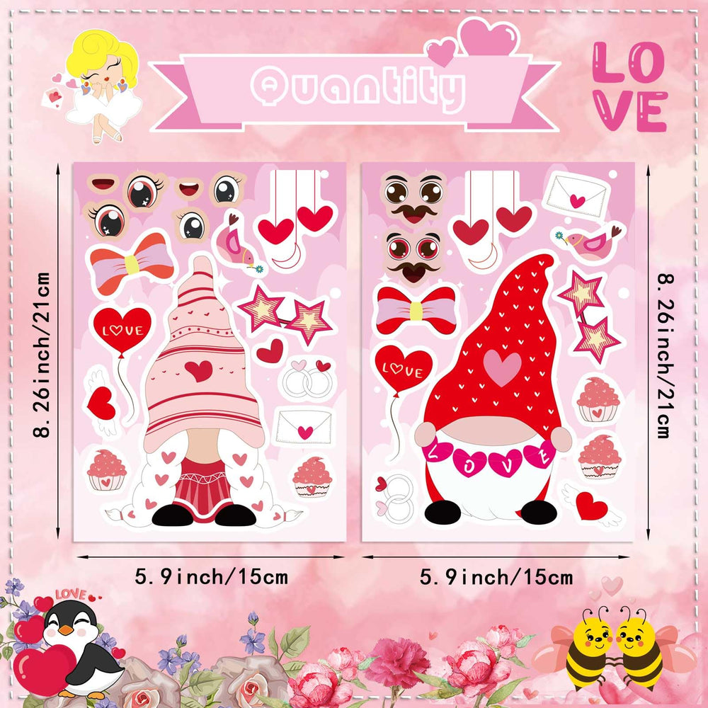 DUJAA elephant-design stickers add cute flair to DIY valentines.