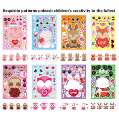 DUJAA valentines monster designs stickers for kids, sparks creative decorations and activities.