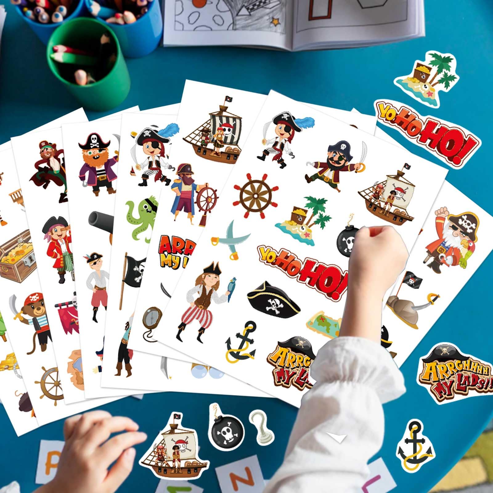 DUJAA wall decor pirate stickers brighten bedrooms, playrooms, and study areas