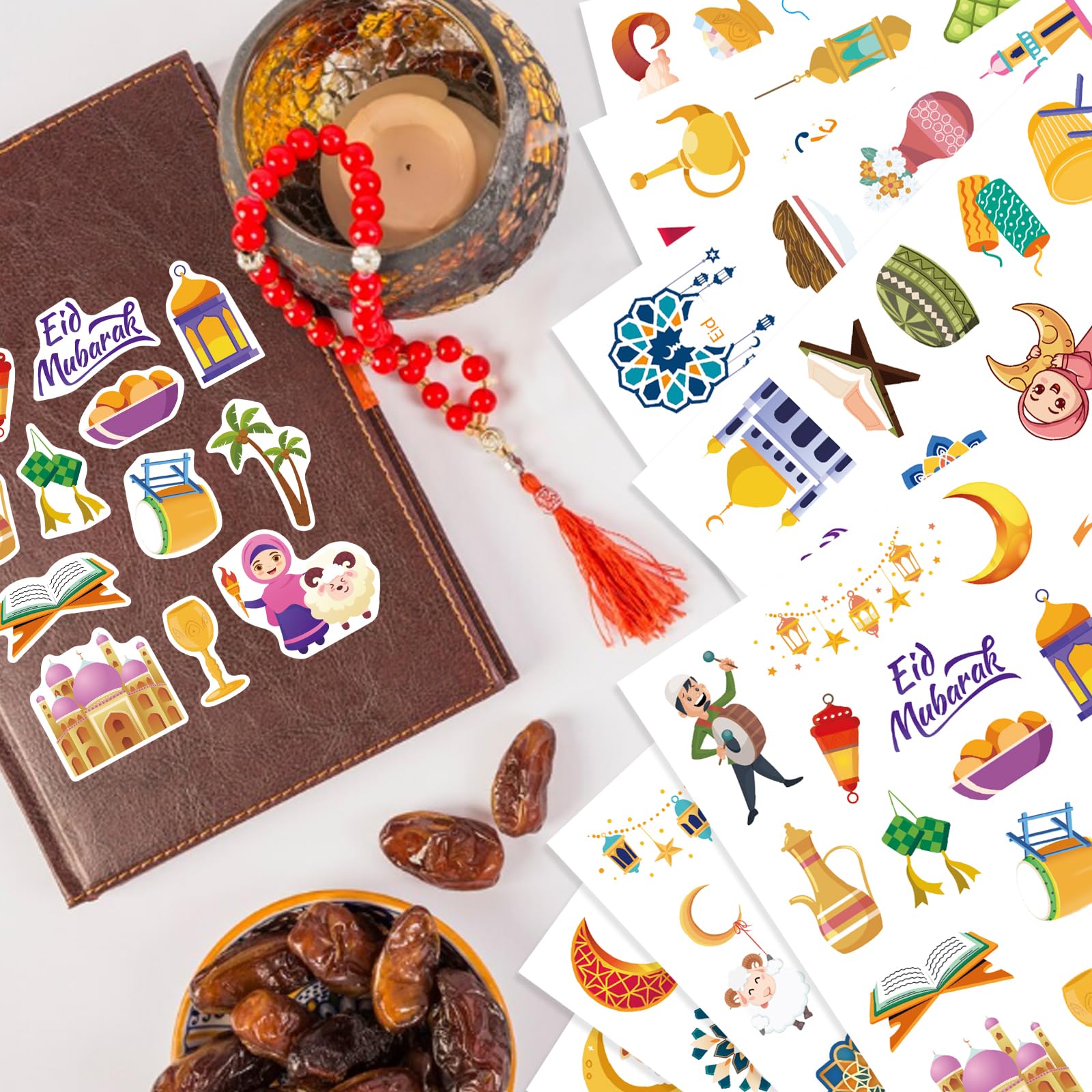 DUJAA wall decor stickers for Ramadan and Eid party ambiance.