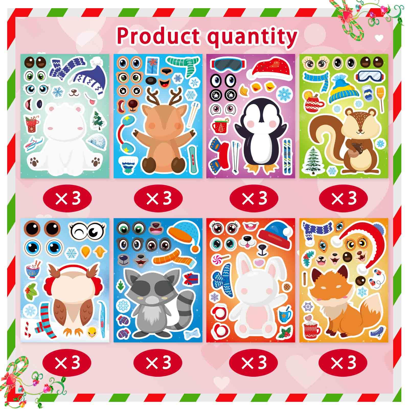 DUJAA winter stickers hot cocoa bring warmth to invites and holiday crafts.