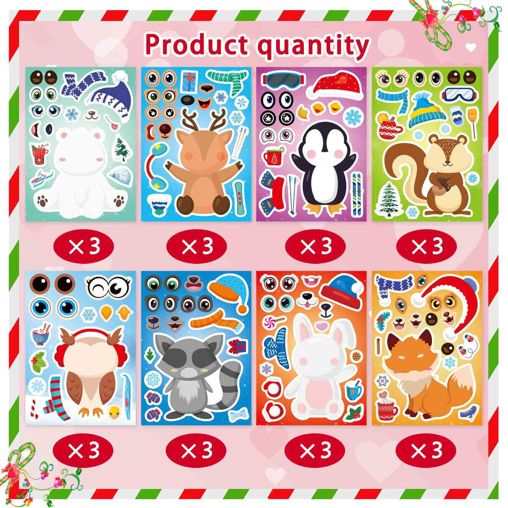 DUJAA winter stickers hot cocoa bring warmth to invites and holiday crafts.