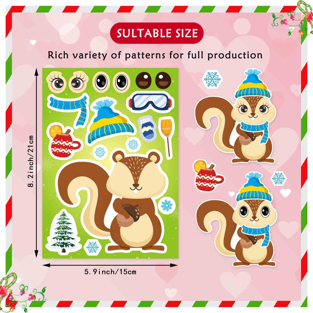 DUJAA winter stickers mittens brighten kids' notebooks with a cozy seasonal touch.