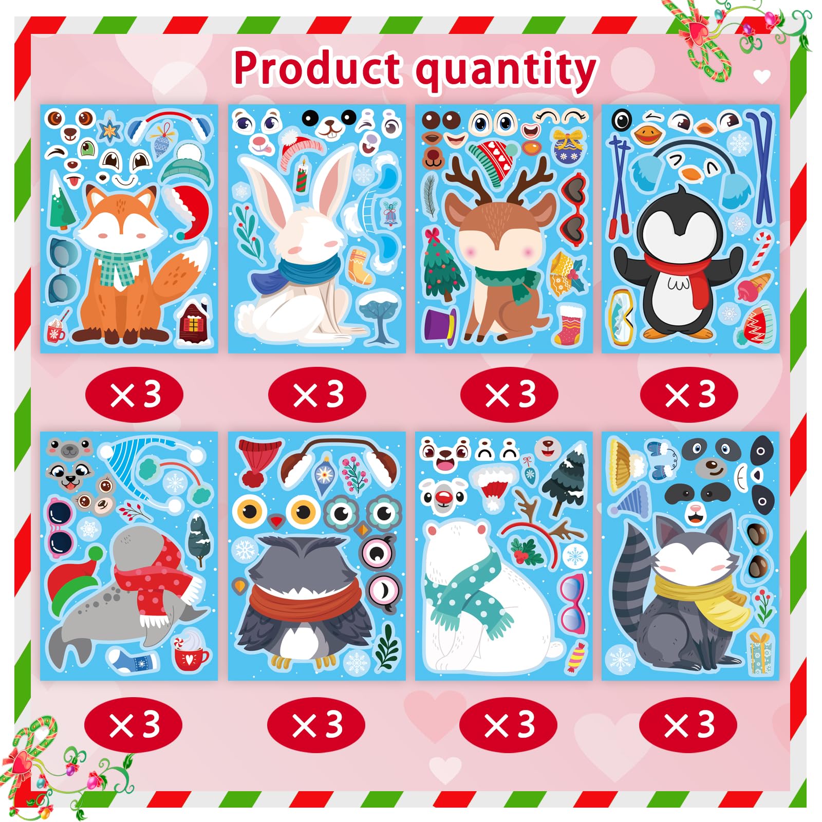 DUJAA winter stickers snowflakes cluster design ideal for windows and seasonal cards