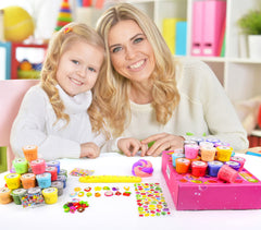 DUJUANHUA fruit stickers inspire design ideas during slime crafting.