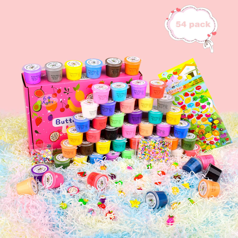 DUJUANHUA scented slime charms enhance group slime party fun.