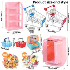 DULEFUN dollhouse refrigerator miniature enhances realistic kitchen scene for role play