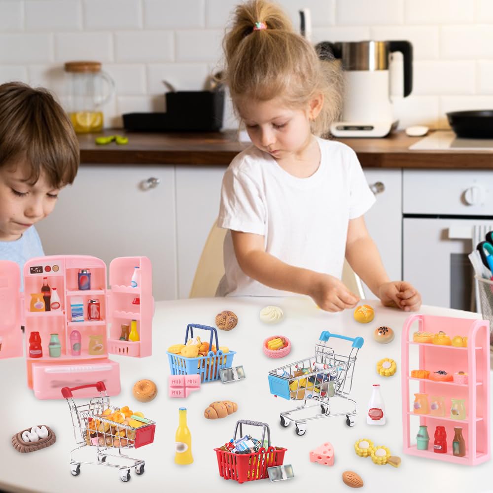 DULEFUN mini bottle figures set for pretend drinks and cafe scenes