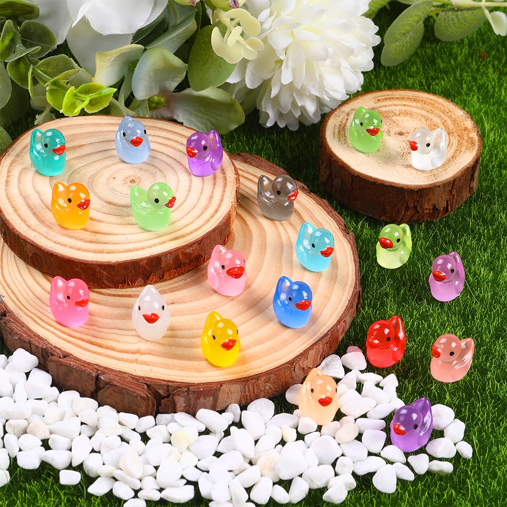 DULEFUN miniature ducks sized for dollhouses and tiny gardens as charming accents