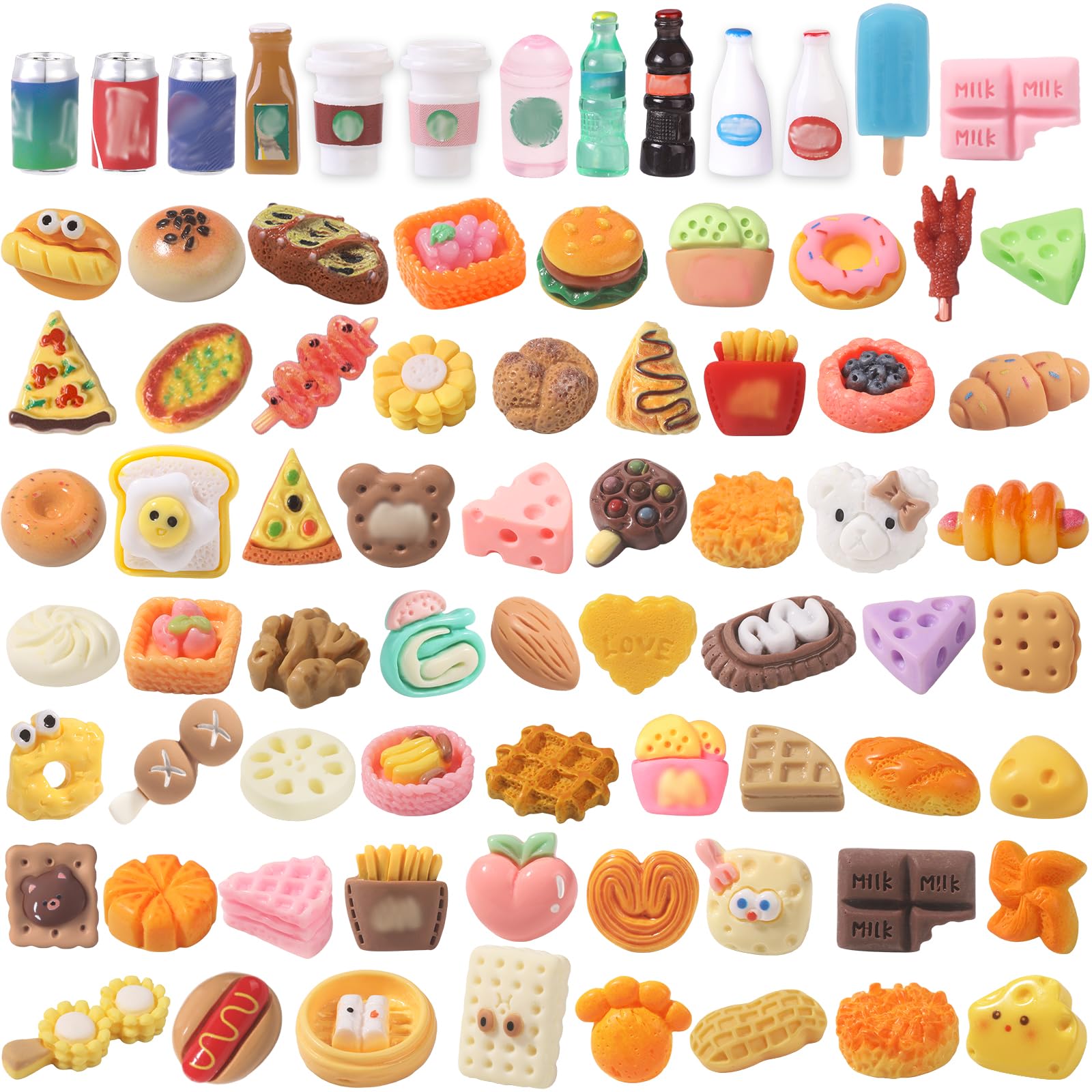 DULEFUN mini burger figure for dollhouse decor and pretend play