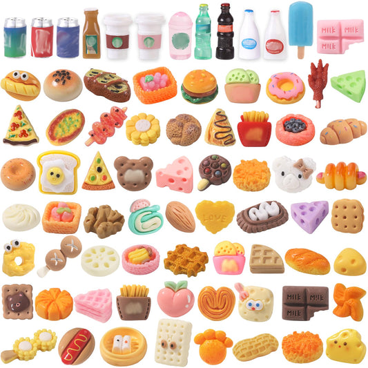 DULEFUN mini burger figure for dollhouse decor and pretend play