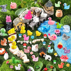 DULEFUN tiny mushroom figures add whimsy to micro landscapes and crafts.