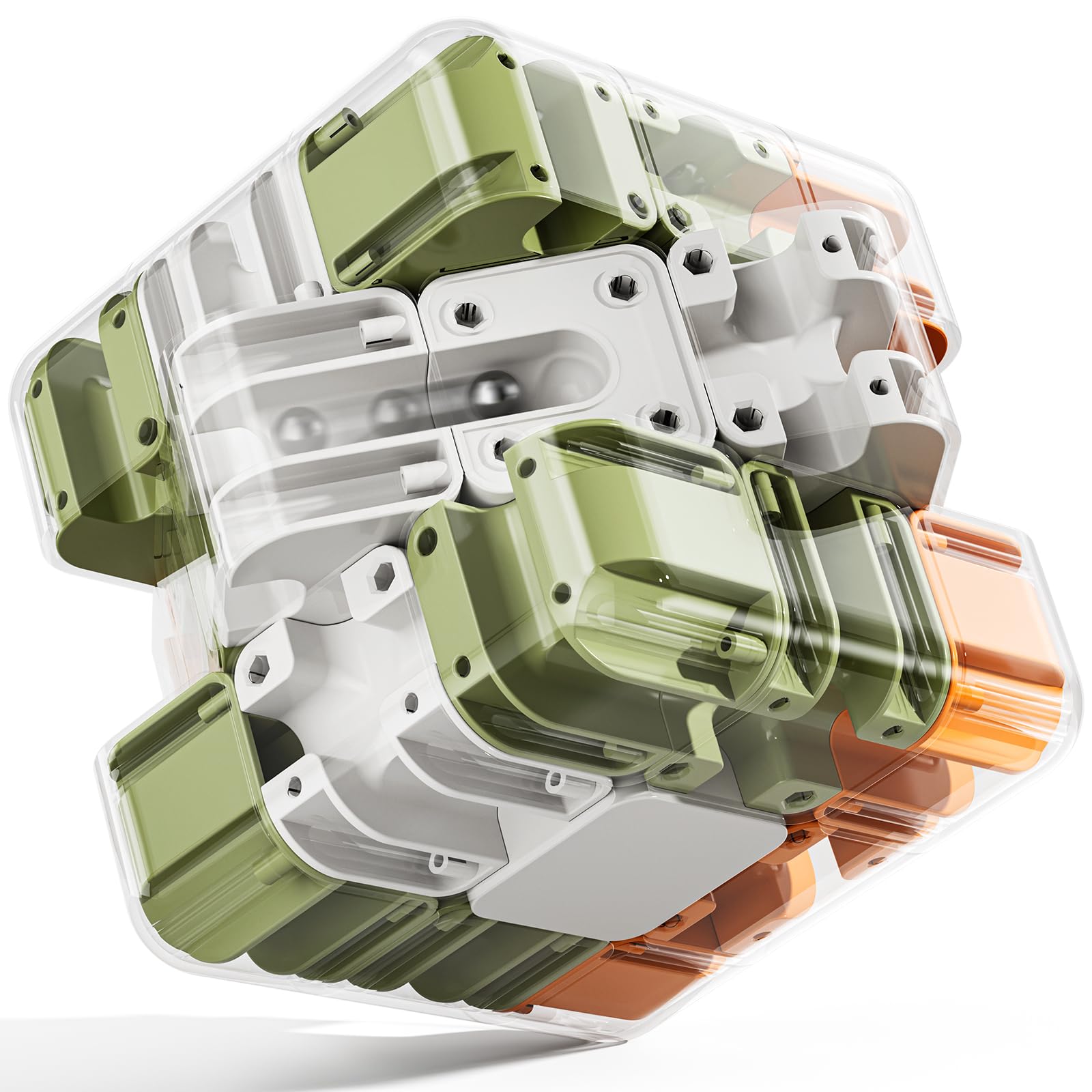 DULONIME 3D cube puzzle close-up of assembly components for hands-on learning