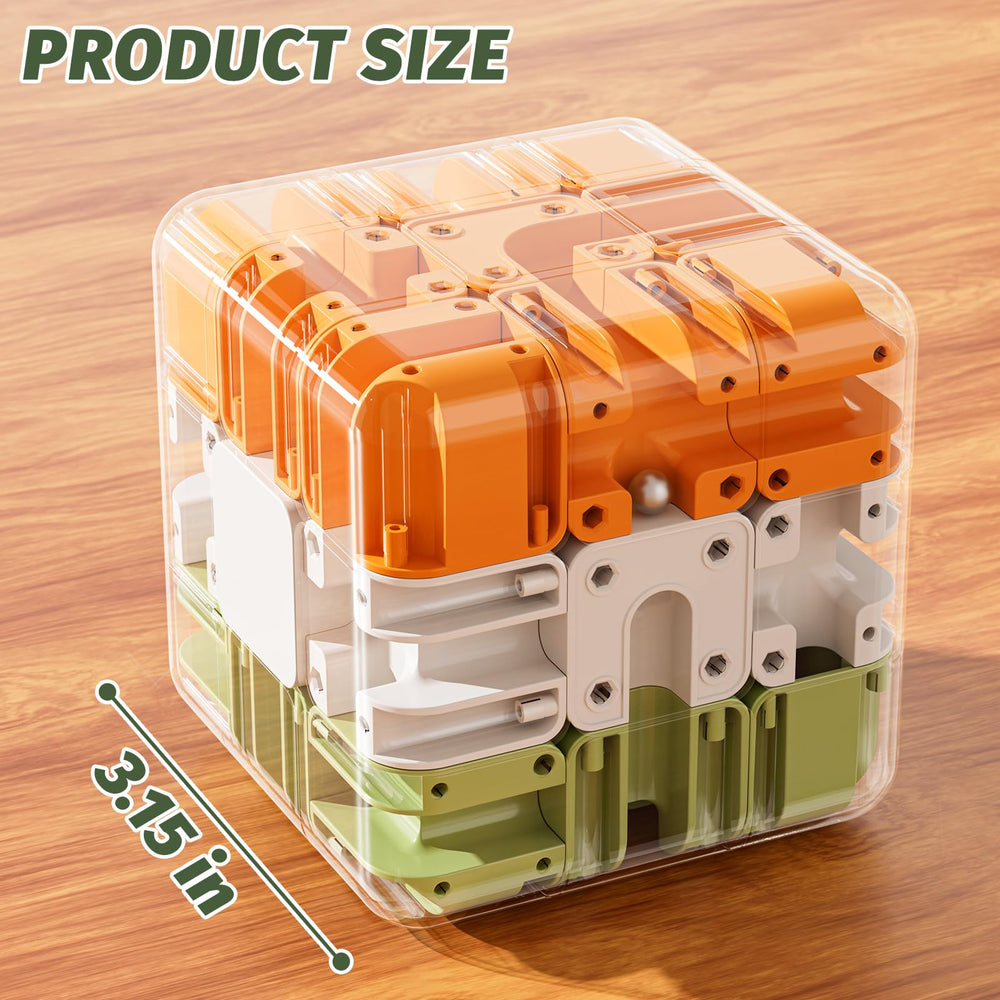 DULONIME 3D cube puzzle face colors close-up emphasizing color alignment