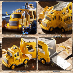 DULONIME truck toy with detachable sections enabling easy, hands-on assembly and discovery.