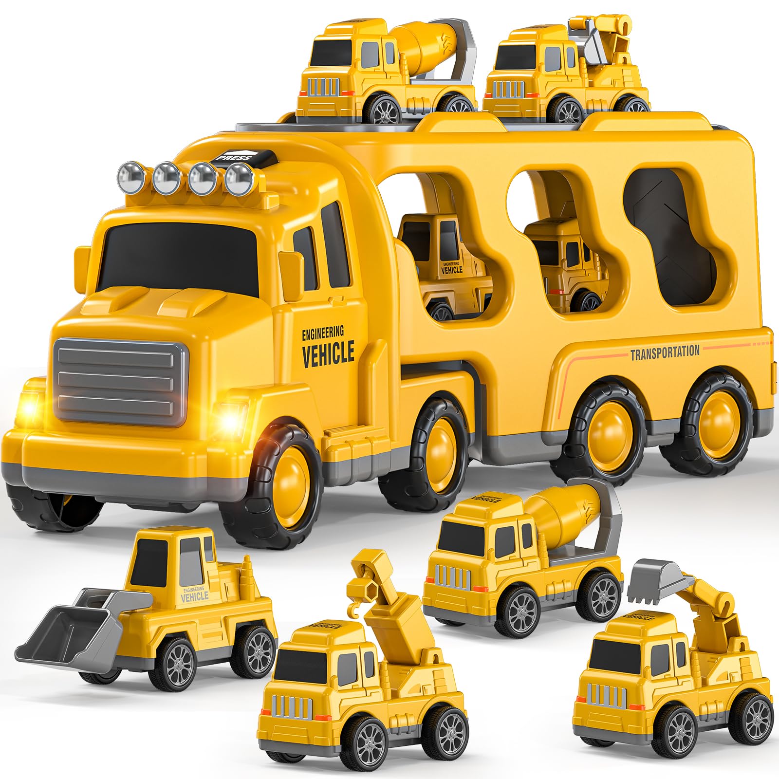 DULONIME includes small cars for varied play scenarios.