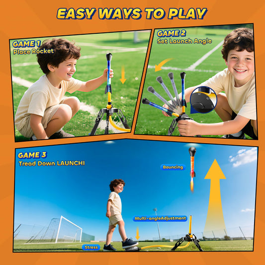 DULONIME LED rockets brighten playtime for safe, eye-catching nighttime action