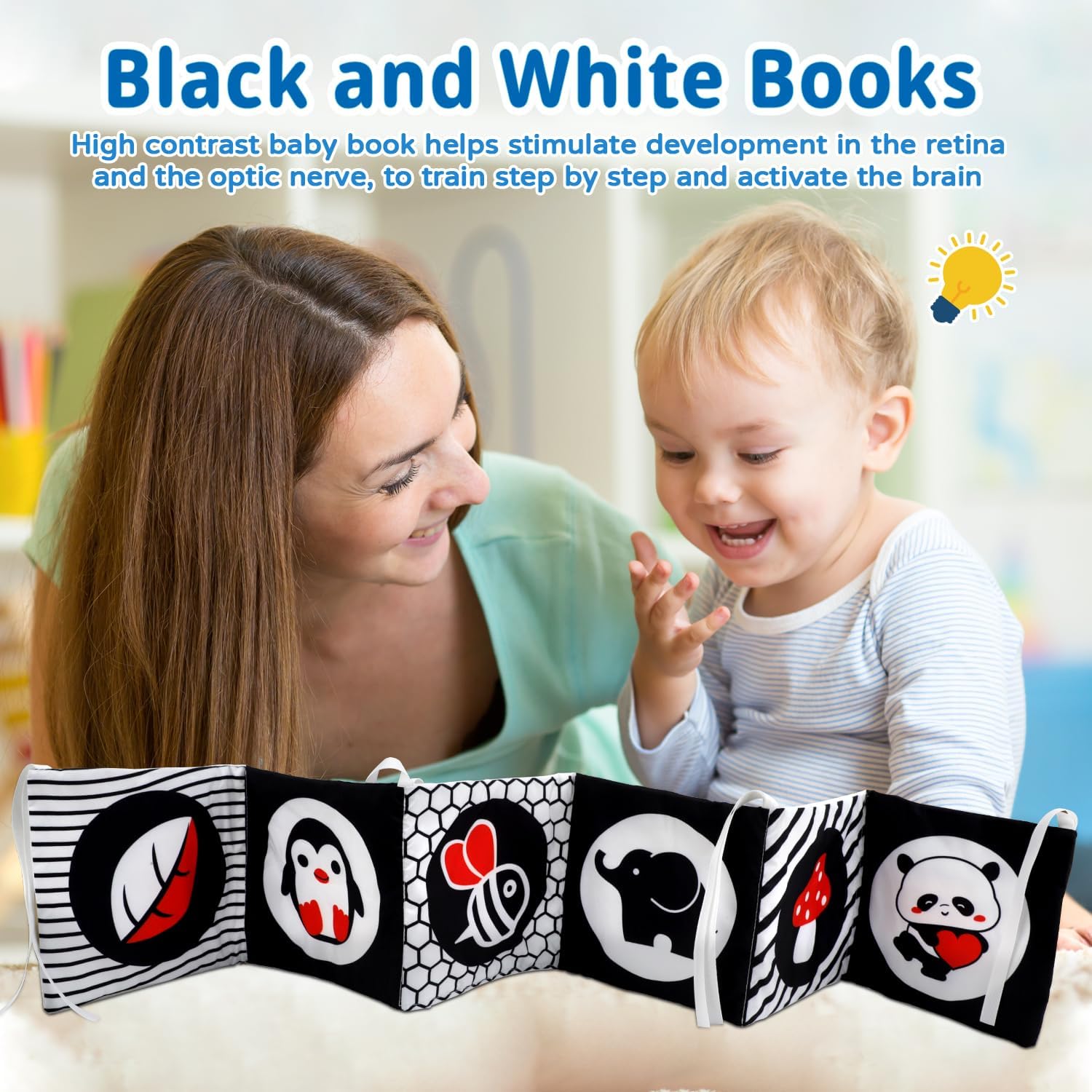 Dulsaera Tissue Box Toy invites peekaboo play and object recognition.
