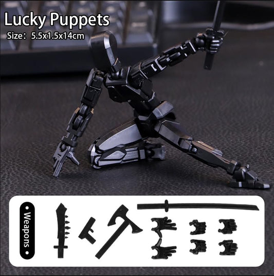 Dumwick Titan 13 with interchangeable hands enables dynamic posing