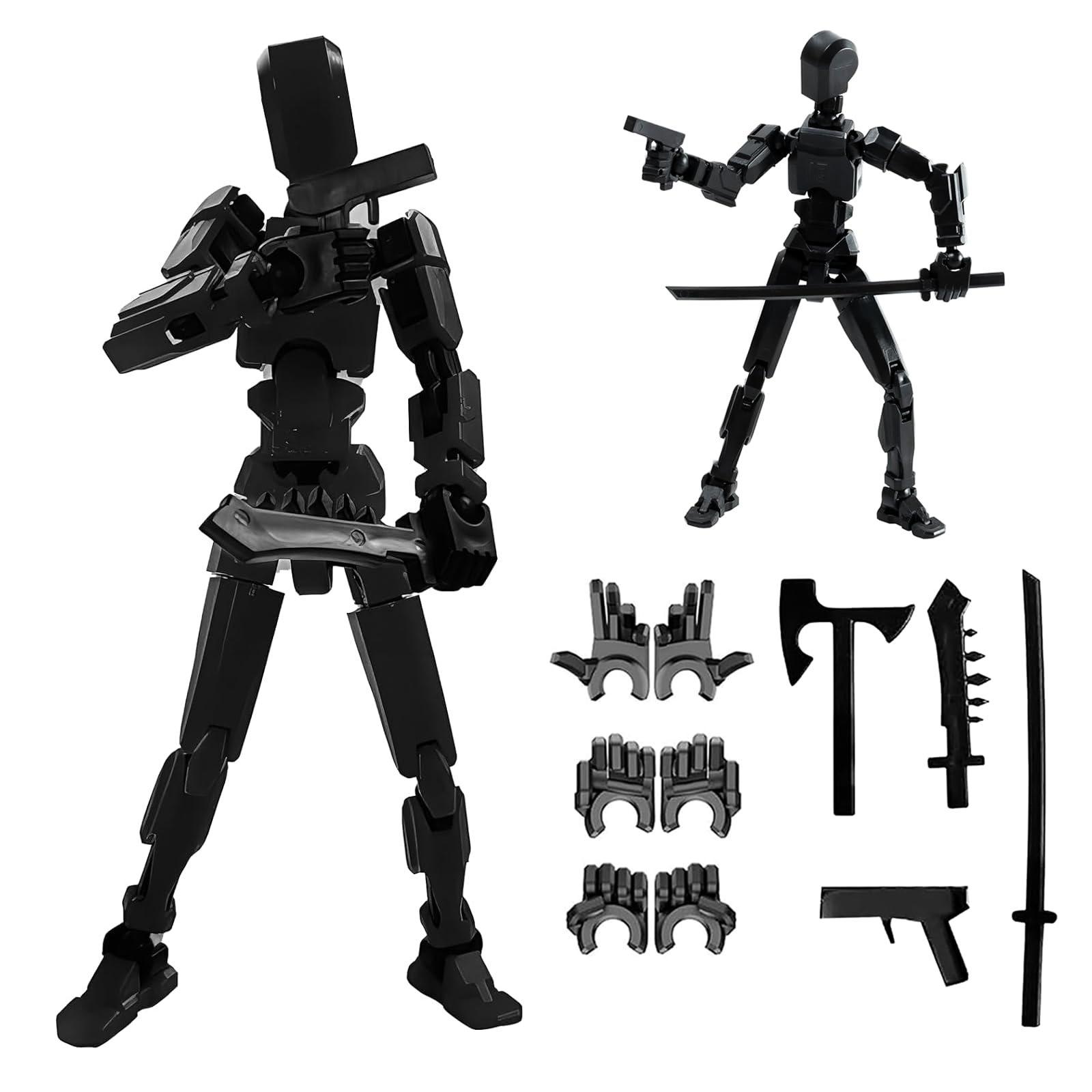 Dumwick Titan 13 action figure pose-ready for desktop display