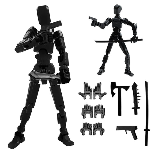Dumwick Titan 13 action figure pose-ready for desktop display