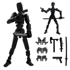 Dumwick Titan 13 action figure pose-ready for desktop display