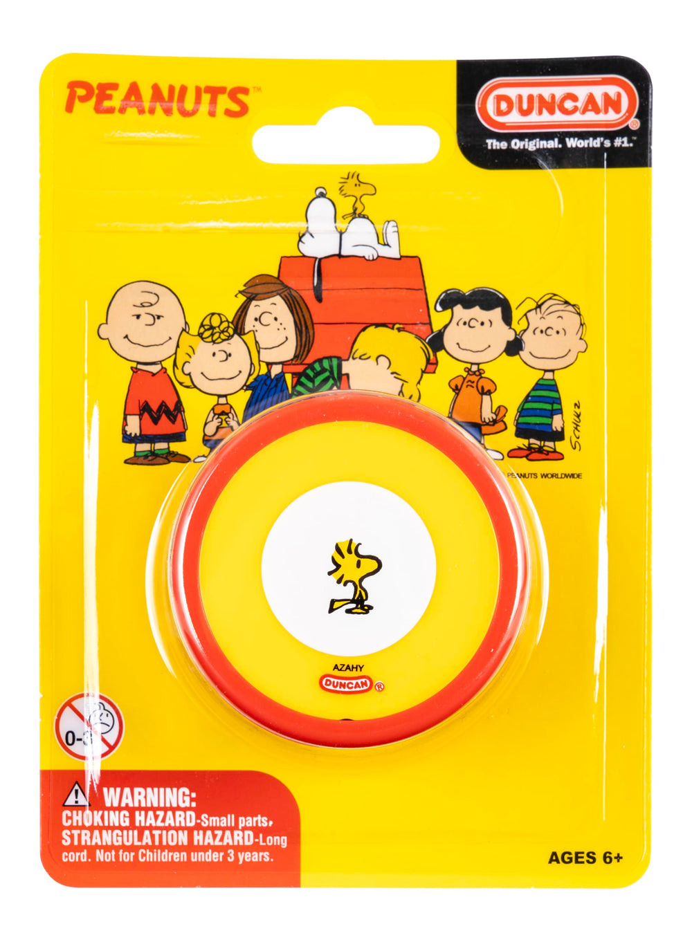 Duncan Butterfly Yo-Yo durable plastic body withstands practice drops.