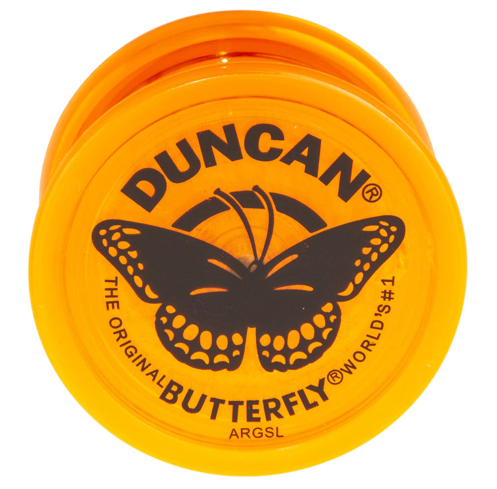 Duncan Butterfly flared design for easier string landings and tricks.