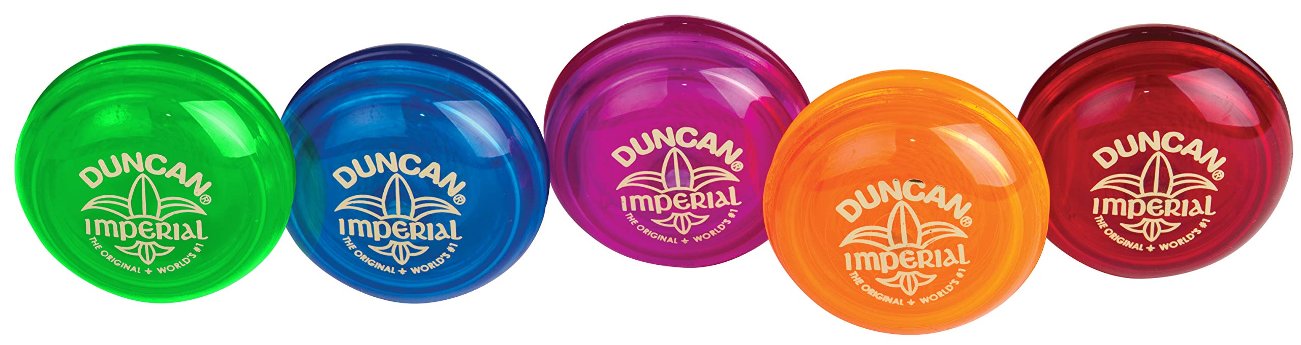 Duncan Imperial Yo-Yo blue exploded view, modular halves for quick untangling