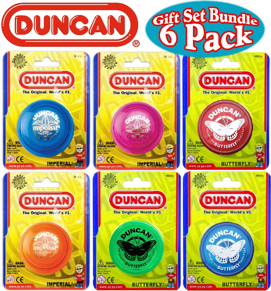 Duncan Imperial yo-yo front view with bright color and smooth spin potential.