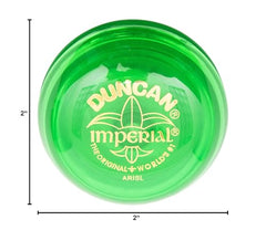Duncan Imperial Yo-Yo lime green color stands out in play