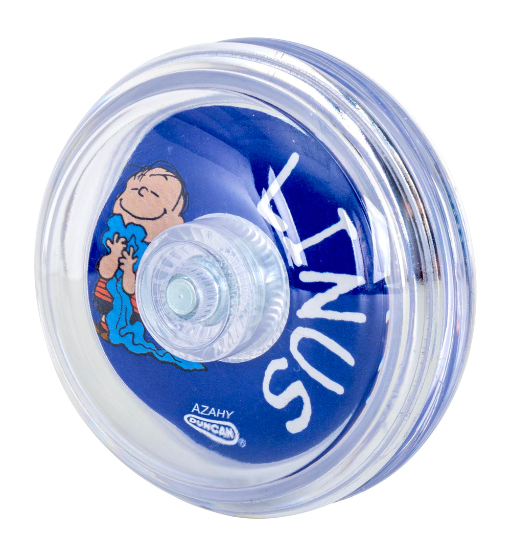 Duncan Imperial Yo-Yo Linus side shot highlights narrow string gap for looping tricks.