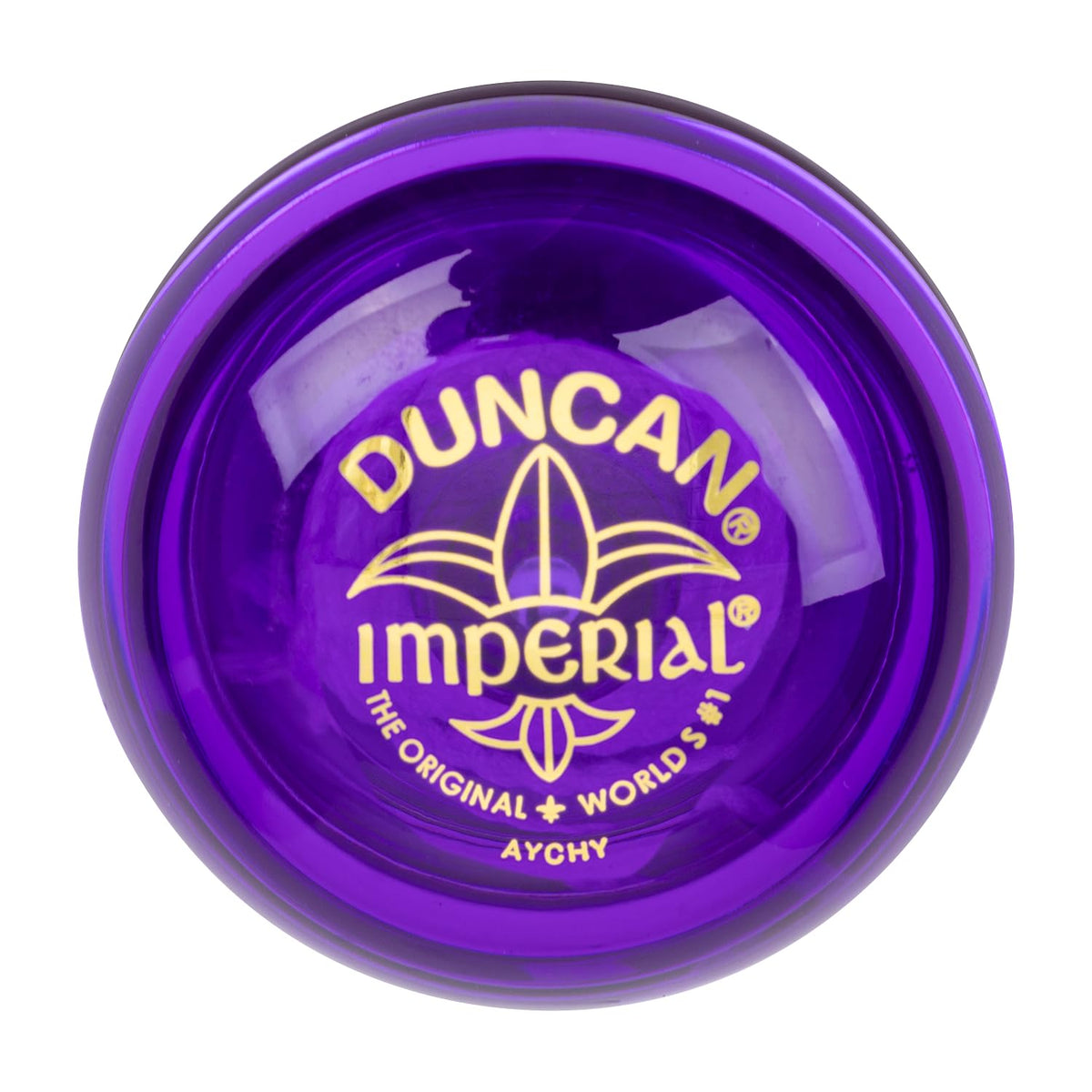 Duncan Imperial Yo-Yo in purple body, classic beginner-friendly design