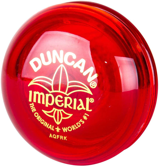 Duncan Imperial Yo-Yo red back view for basic string tricks at home