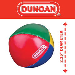 Duncan Juggling Balls four-panel vinyl design emphasizes durability and grip.