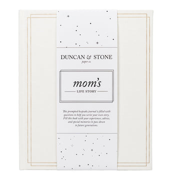 DUNCAN & STONE PAPER CO. ivory journal cover with linen bound finish for keepsakes