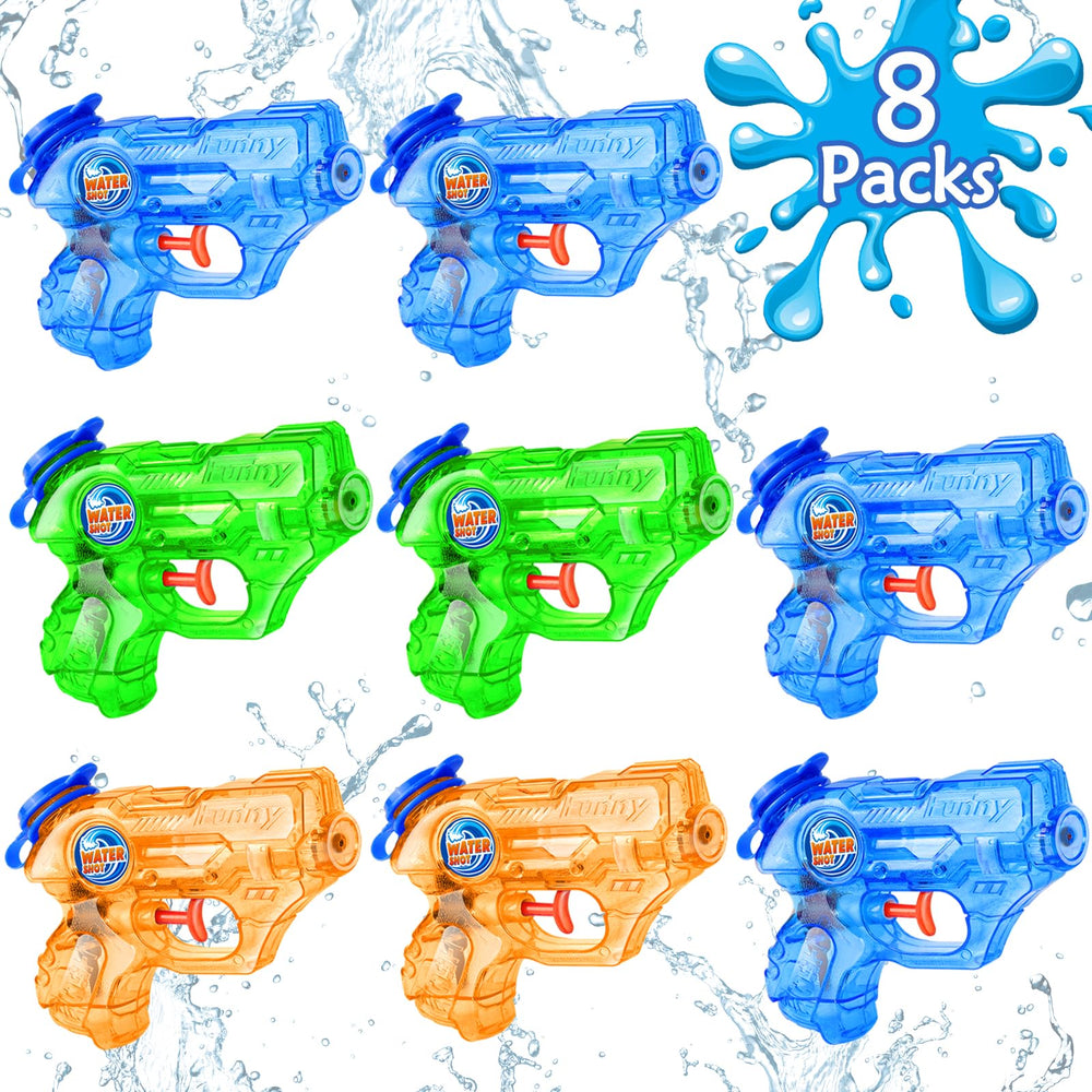 DUNEMEI mini water gun pack in bright colors for easy grip and lively pool play.