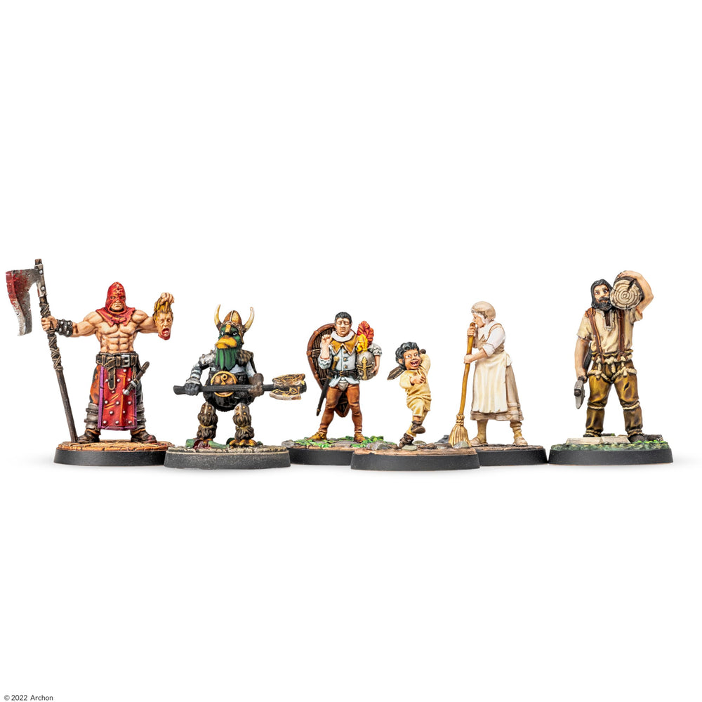 Dungeons and Lasers unpainted unassembled figures invite hobby painting
