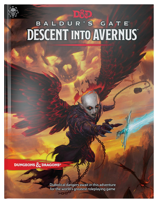 Dungeons & Dragons Baldur's Gate Descent into Avernus hardcover cover for epic campaign setup and immersive lore.