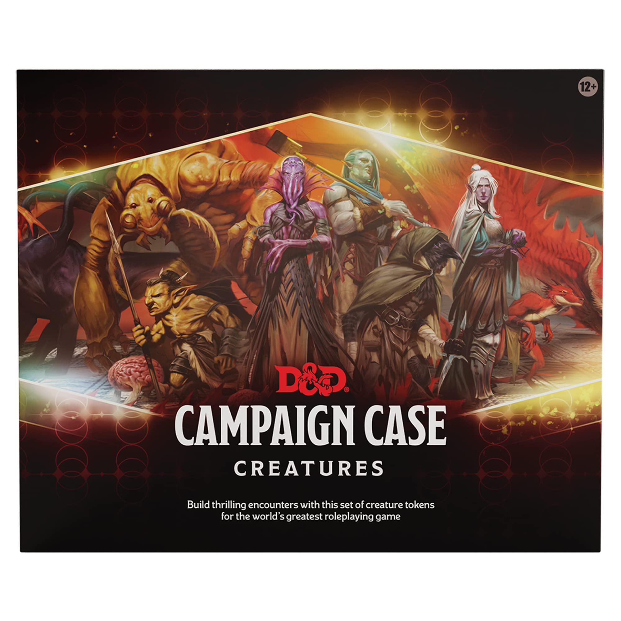 Dungeons & Dragons Campaign Case Creatures clings attached to discs enable customizable tokens for diverse foes.