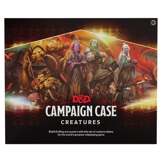 Dungeons & Dragons Campaign Case Creatures clings attached to discs enable customizable tokens for diverse foes.