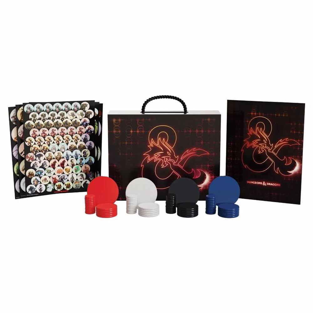 Dungeons & Dragons Campaign Case vinyl creature clings provide reusable visuals for quick setup.