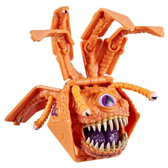 Dicelings Beholder with giant d20 side-by-side emphasizes dual form and collectability.