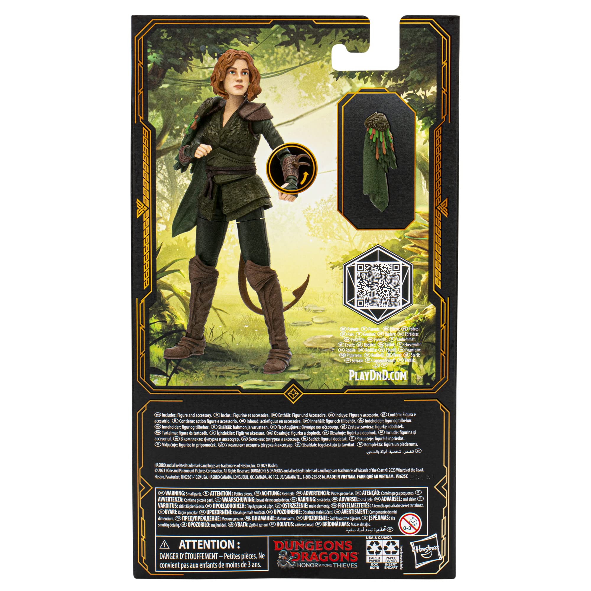 Dungeons & Dragons Doric action figure with forest-druid aesthetics.