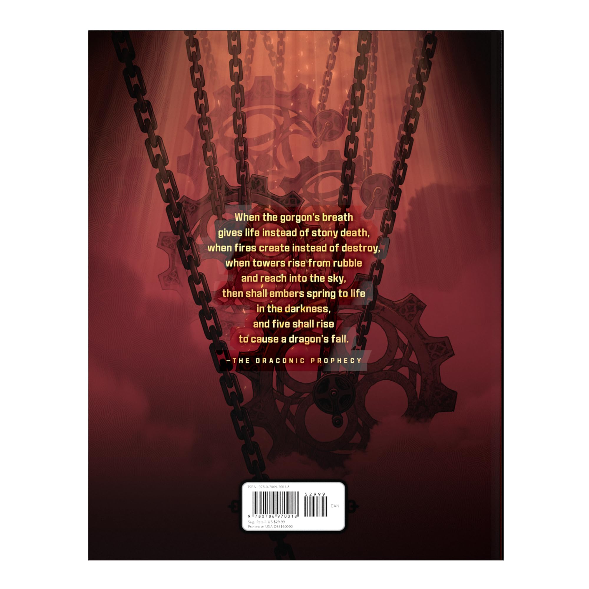 Dungeons & Dragons Eberron Forge of the Artificer alt cover back view highlighting collectibility and display value