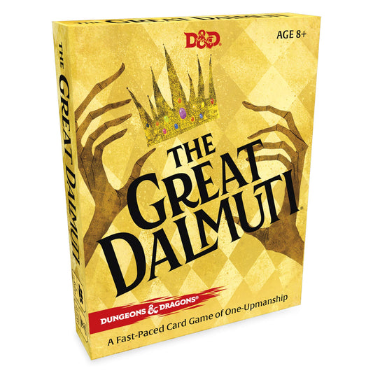 Dungeons and Dragons Great Dalmuti deck with D&D-themed card art for quick rounds